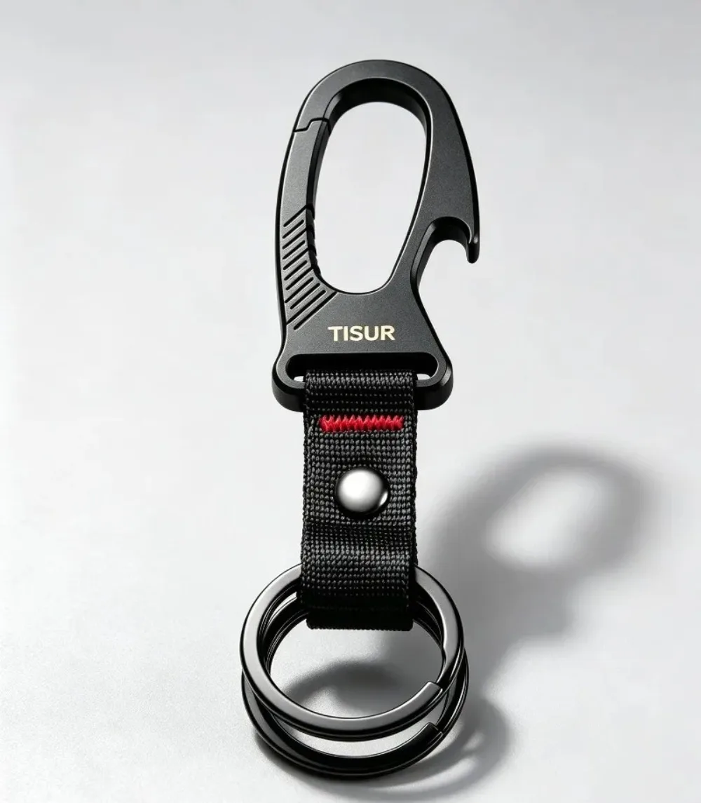 Edc Carry Clip - Titanium karabijnhaak sleutelhanger clip multitool, draagbare