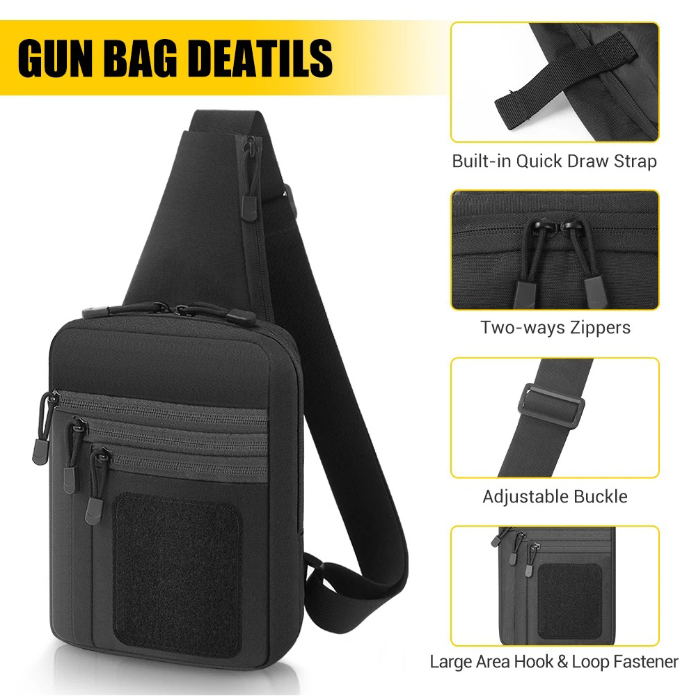 Verborgen draagtas voor wapens - Edc Concealed Carry Sling Bag recensie en prijs