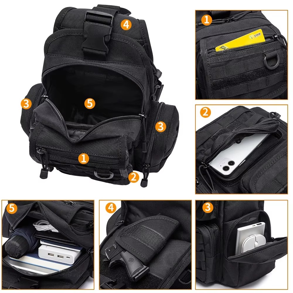 Tactische pistooltas, verborge - Edc Concealed Carry Sling Bag recensie en prijs