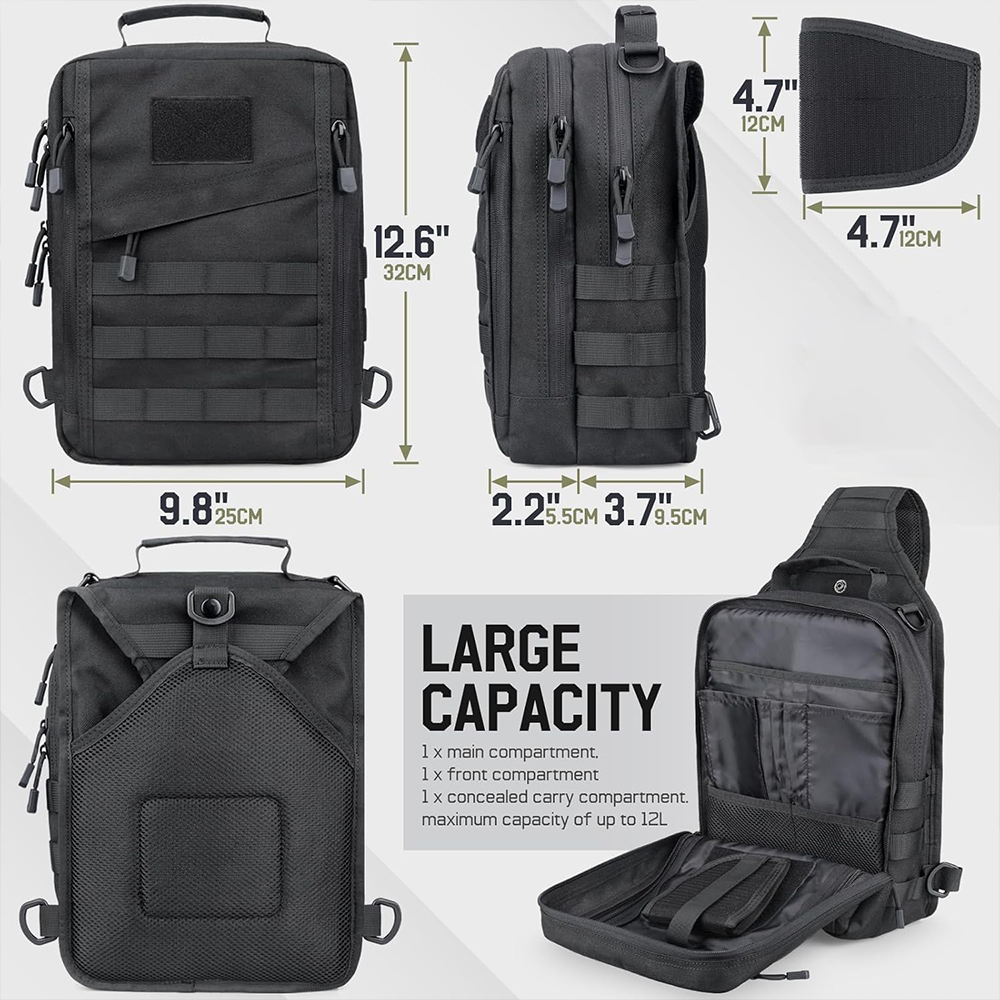 Tactische Sling Rugzak Verborg - Edc Concealed Carry Sling Bag recensie en prijs