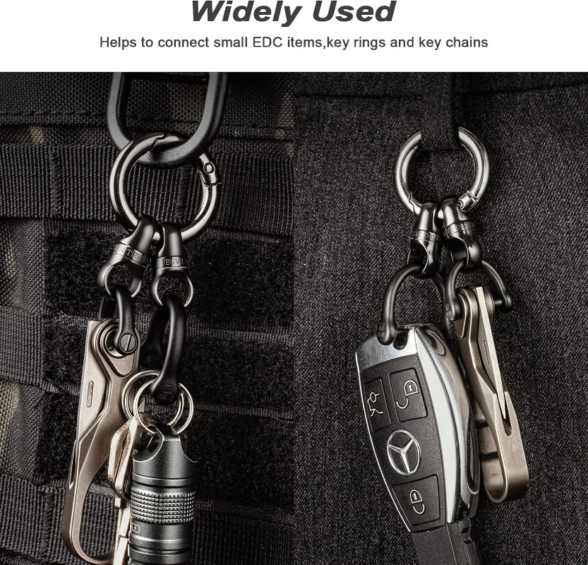 Titanium sleutelhanger met ron - Edc Carry Clip recensie en prijs