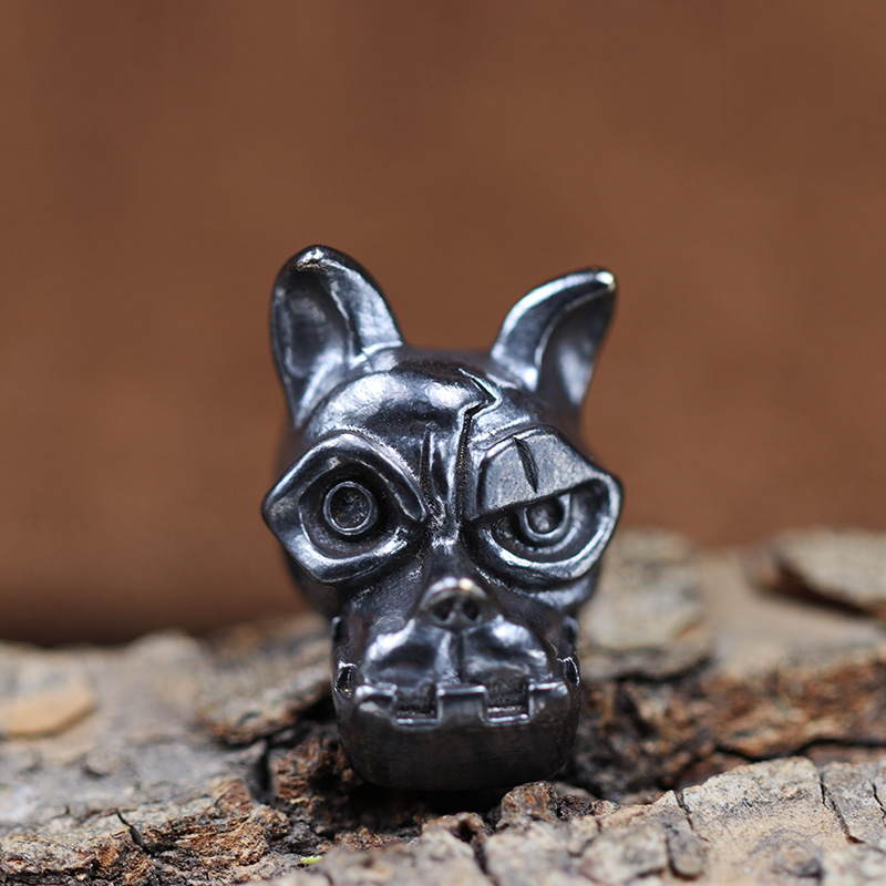Bulldog hoofd messing mes kraa - Edc Carry Knife recensie en prijs